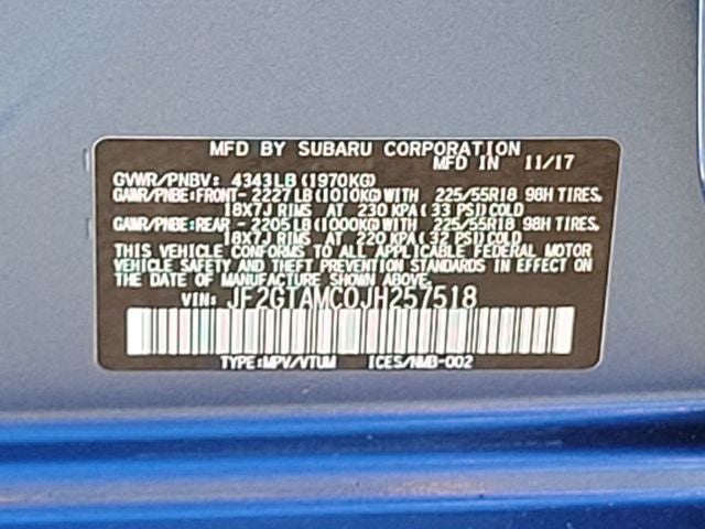 2018 Subaru Crosstrek 2.0i Limited