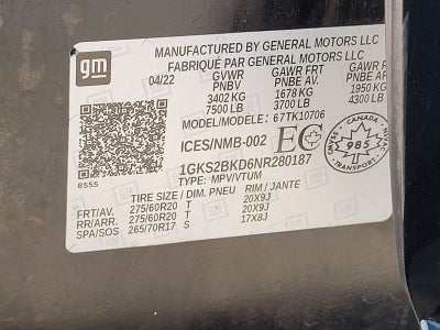 2022 GMC Yukon SLT