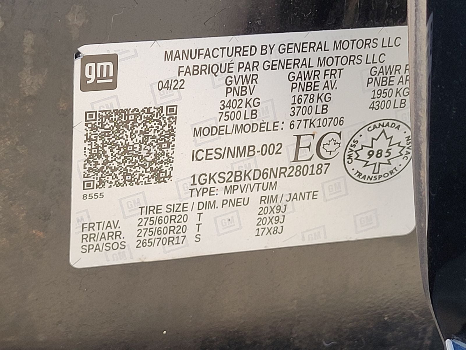 2022 GMC Yukon SLT