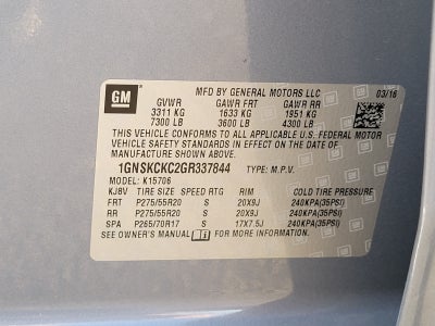 2016 Chevrolet Tahoe LTZ