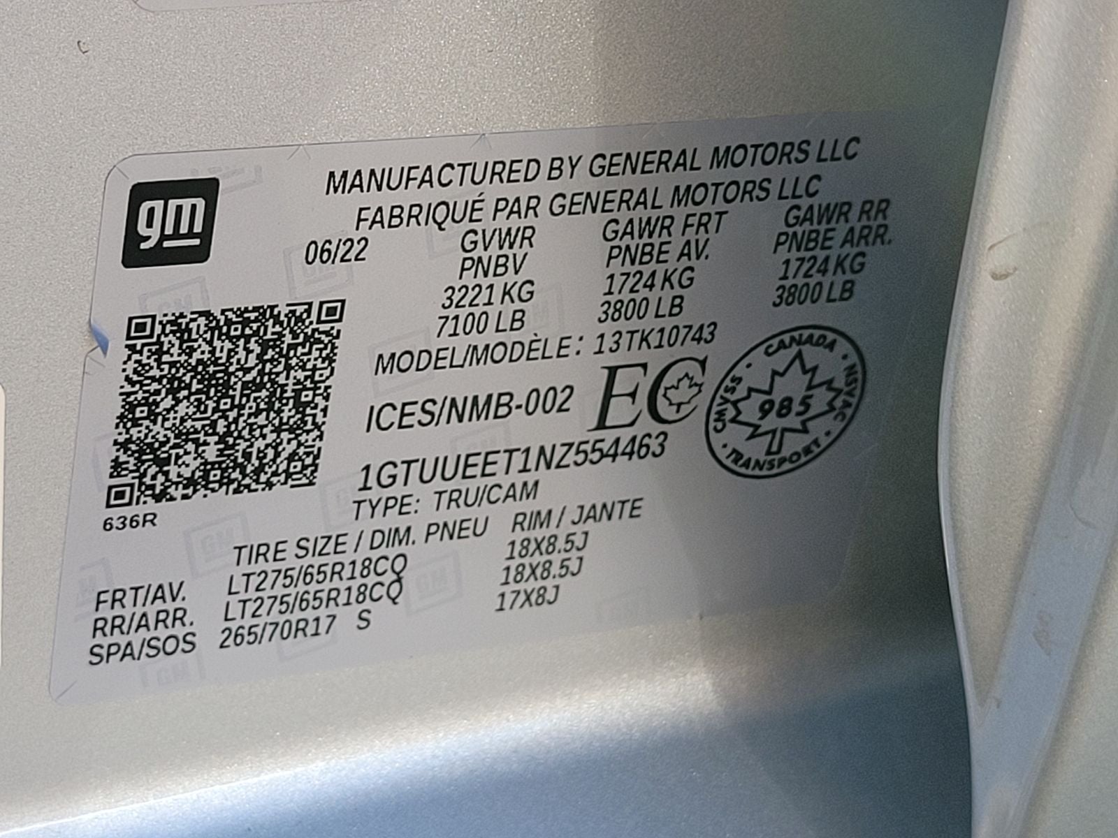 2022 GMC Sierra 1500 AT4