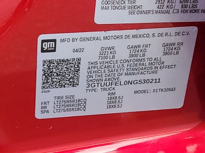 2022 GMC Sierra 1500 AT4X