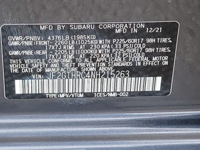 2022 Subaru Crosstrek Sport