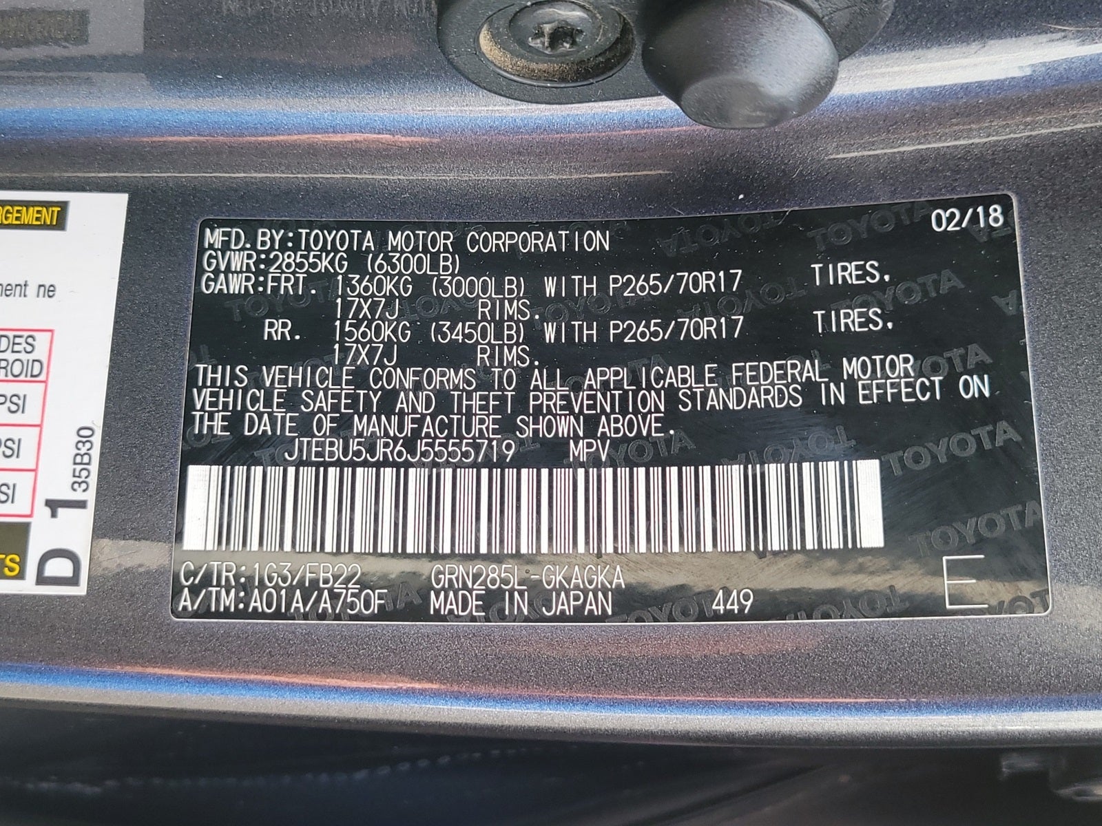 2018 Toyota 4Runner SR5