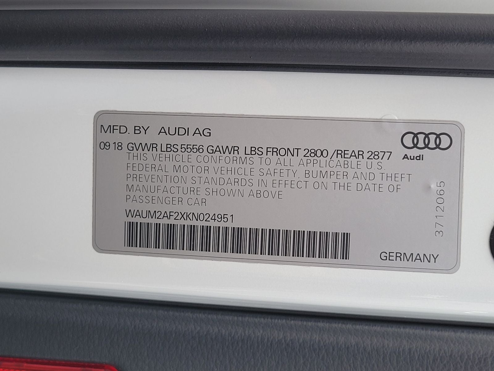 2019 Audi A6 3.0T Prestige quattro