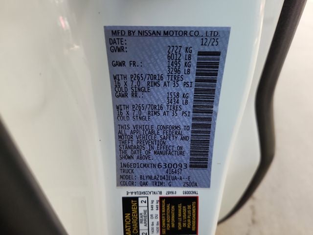 2026 Nissan Frontier S