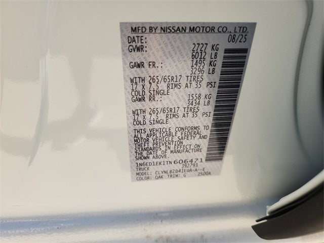 2026 Nissan Frontier SV