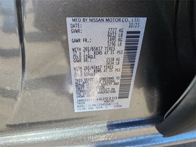 2026 Nissan Frontier SV