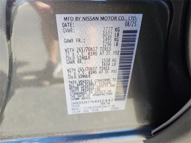 2026 Nissan Frontier PRO-4X