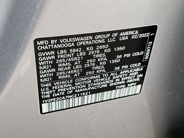 2022 Volkswagen Atlas Cross Sport 3.6L V6 SEL Premium R-Line