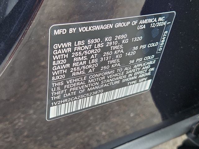 2025 Volkswagen Atlas 2.0T SE w/Technology