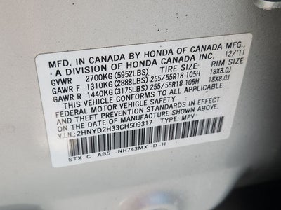 2012 Acura MDX Tech Pkg