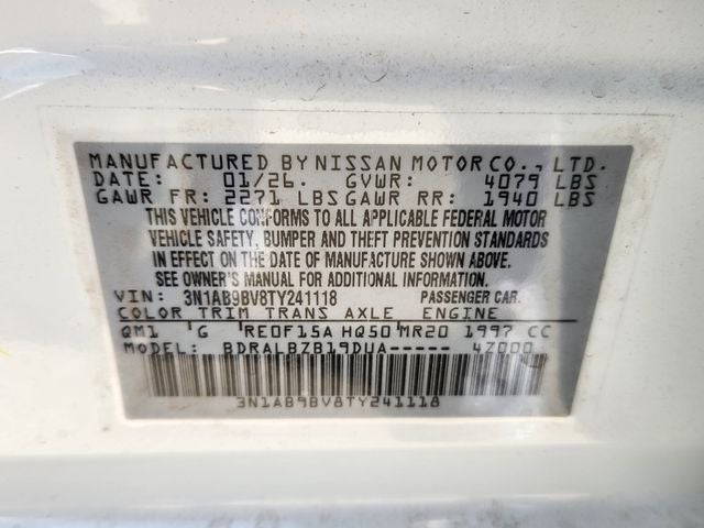 2026 Nissan Sentra S