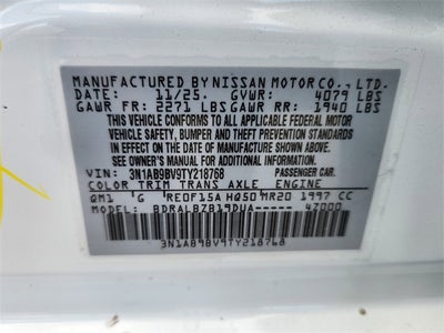 2026 Nissan Sentra S