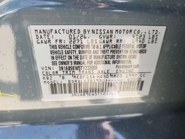 2026 Nissan Sentra SL