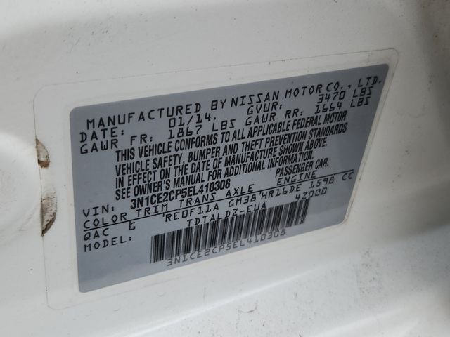 2014 Nissan Versa Note SV