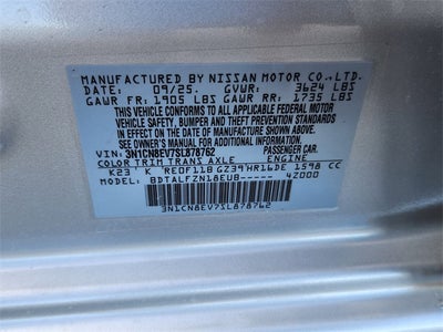 2025 Nissan Versa SV