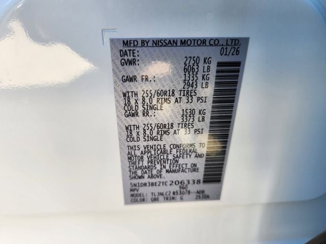 2026 Nissan Pathfinder SV