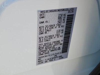 2026 Nissan Pathfinder Rock Creek