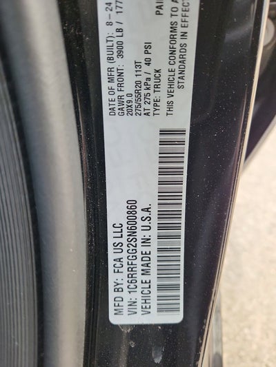 2025 RAM 1500 Tradesman Crew Cab 4x4 5'7' Box