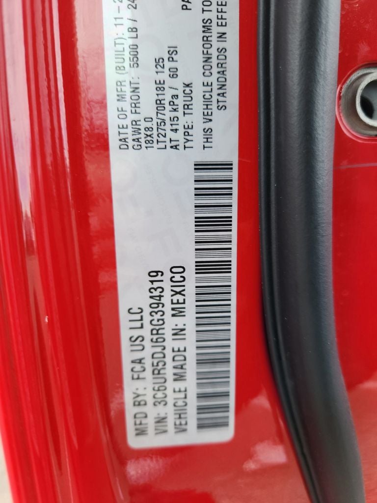 2024 RAM 2500 Big Horn Crew Cab 4x4 6'4' Box