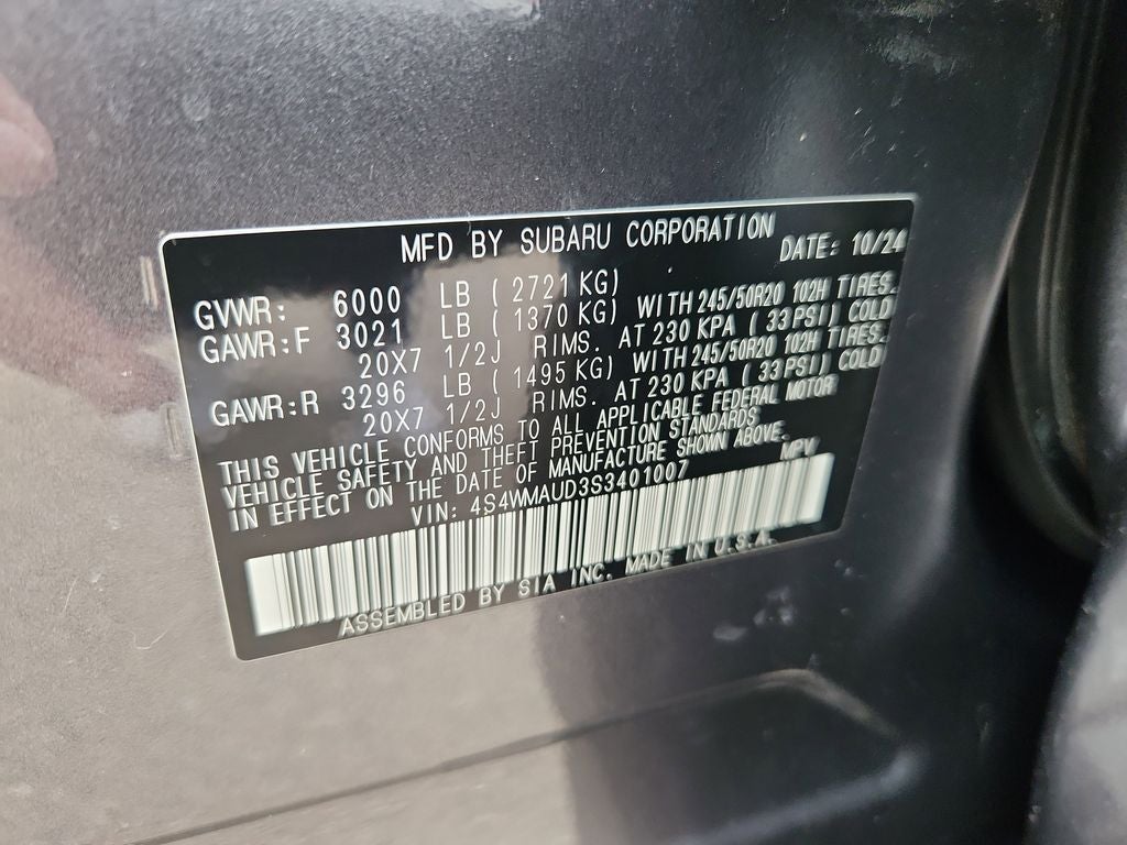 2025 Subaru Ascent Touring 7-Passenger