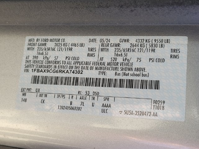 2024 Ford Transit-350 XLT 12 Passenger