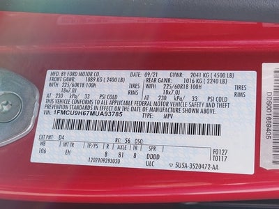 2021 Ford Escape SEL