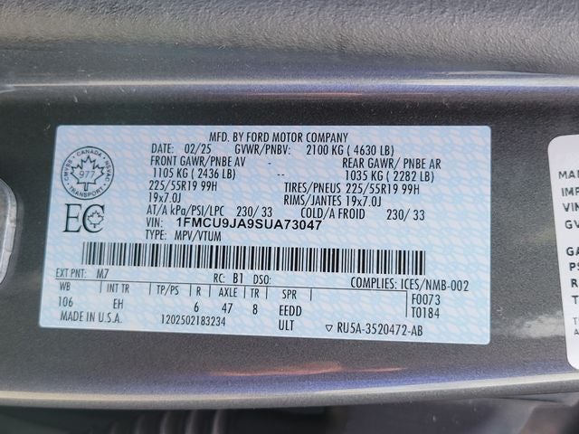 2025 Ford Escape Platinum