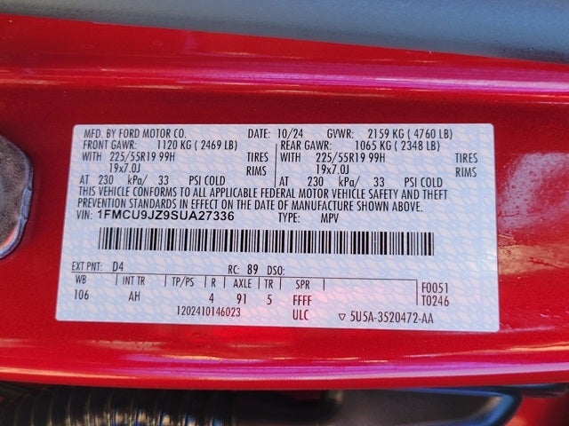 2025 Ford Escape Hybrid Platinum