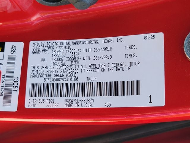 2025 Toyota Tundra SR5