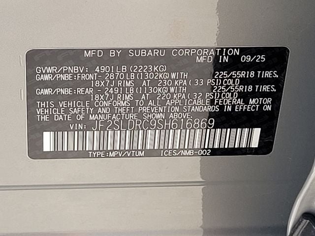 2025 Subaru Forester Limited