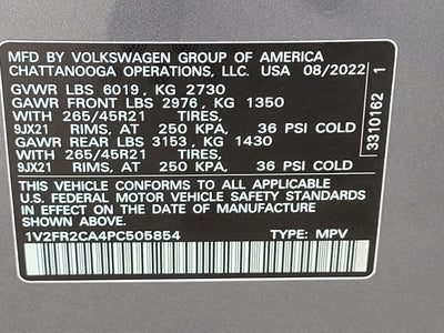 2023 Volkswagen Atlas 3.6L V6 SEL Premium R-Line