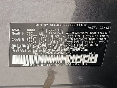 2019 Subaru Ascent Touring
