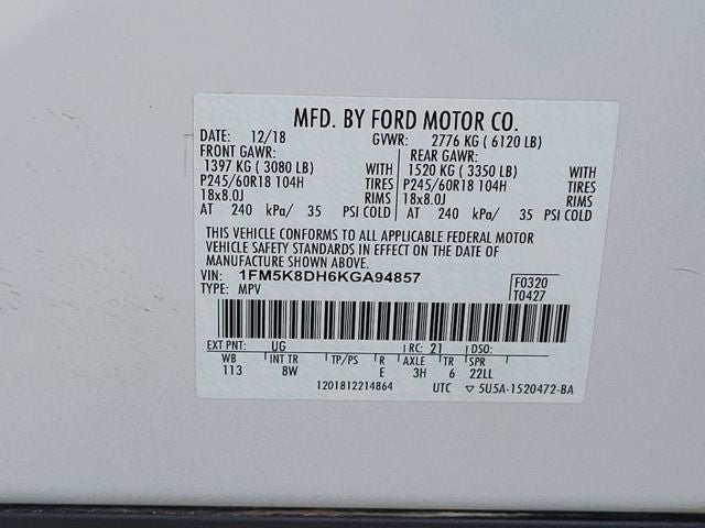 2019 Ford Explorer XLT