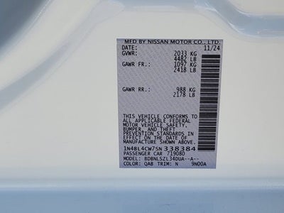 2025 Nissan Altima 2.5 SR