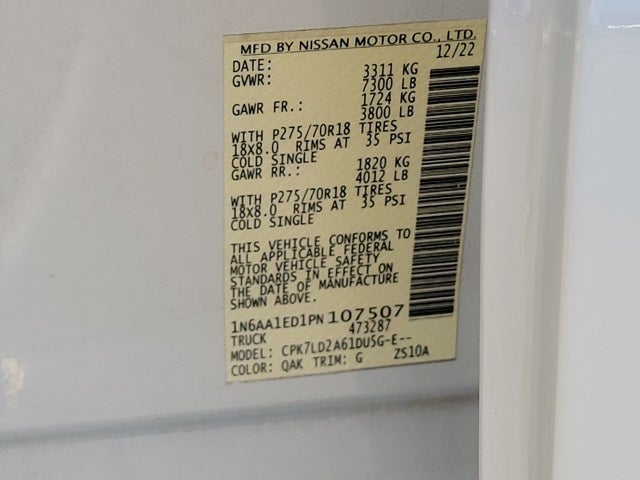 2023 Nissan Titan PRO-4X