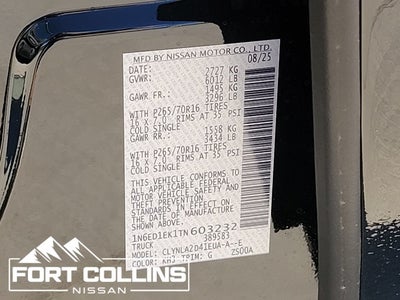 2026 Nissan Frontier S