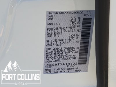 2026 Nissan Frontier PRO-4X