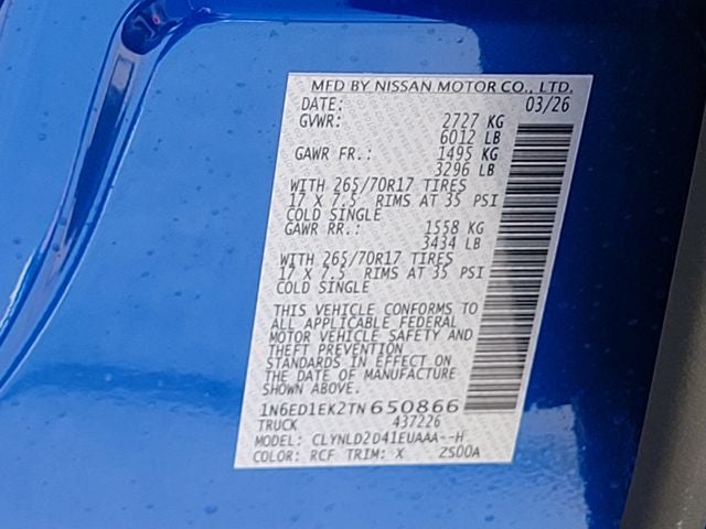 2026 Nissan Frontier PRO-4X