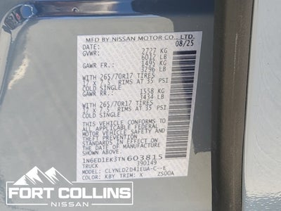 2026 Nissan Frontier PRO-4X