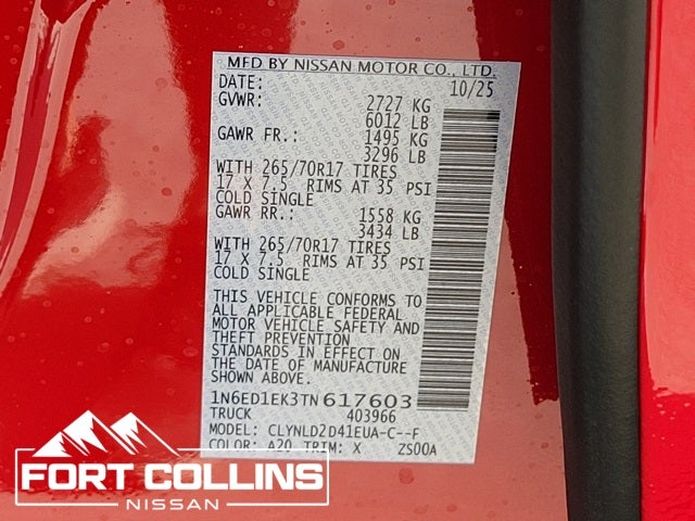 2026 Nissan Frontier PRO-4X