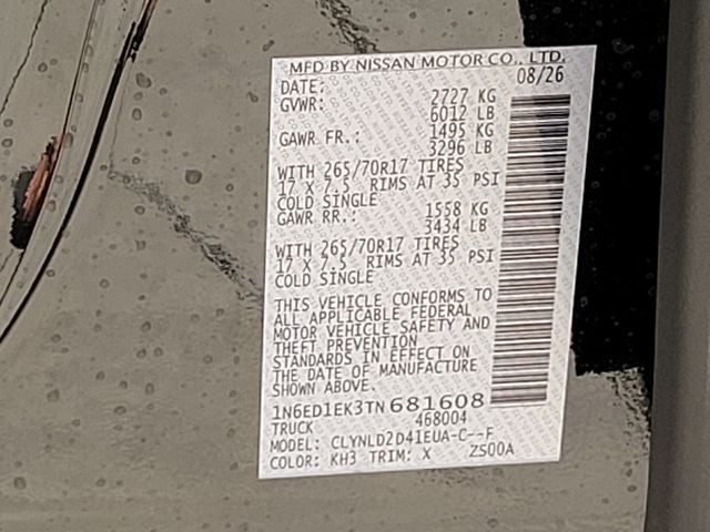 2026 Nissan Frontier PRO-4X
