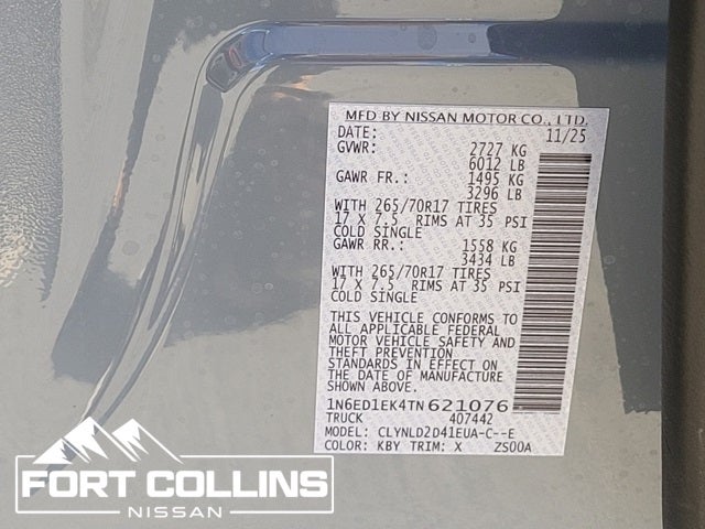 2026 Nissan Frontier PRO-4X