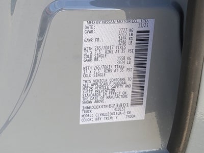 2026 Nissan Frontier PRO-4X