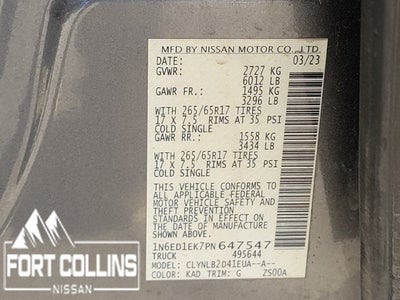 2023 Nissan Frontier SV