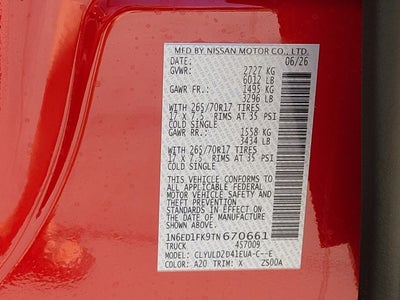 2026 Nissan Frontier PRO-4X