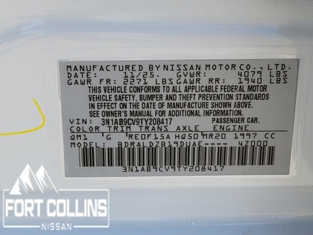 2026 Nissan Sentra SV