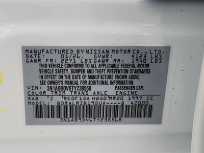 2026 Nissan Sentra SR