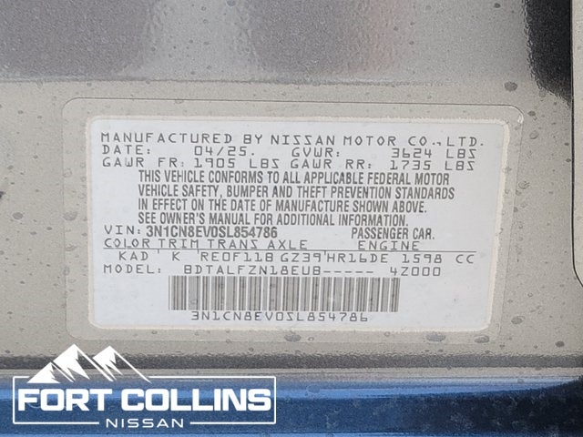 2025 Nissan Versa 1.6 SV